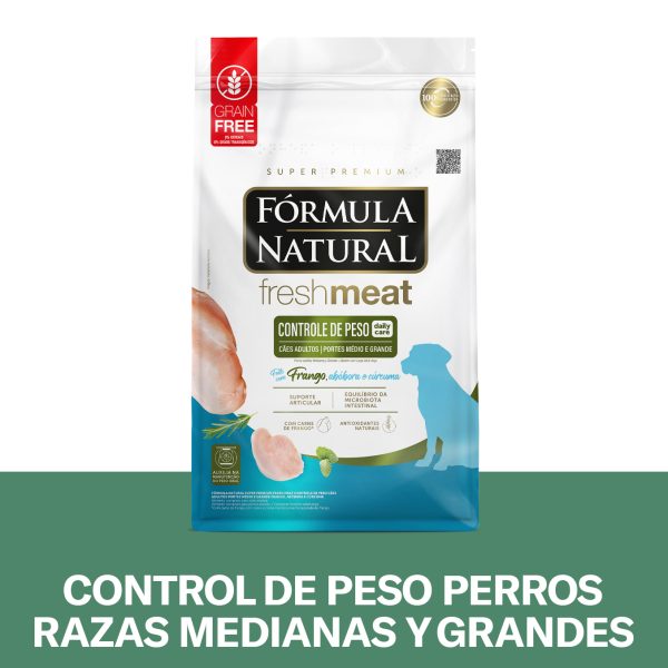 Fresh Meat Control de Peso Perros Razas Medianas y Grandes