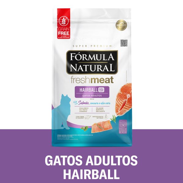 Fresh Meat Hairball Gatos Adultos