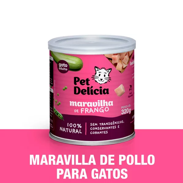 Comida Natural para gatos - Maravilla de pollo