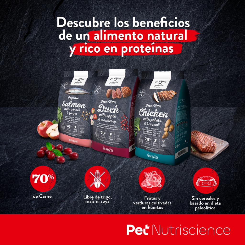 Go Native, alimento libre de granos (grain free) de una sola fuente de proteína para perros